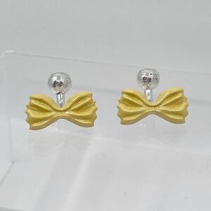 ETRO silver enamel bow tie cufflinks